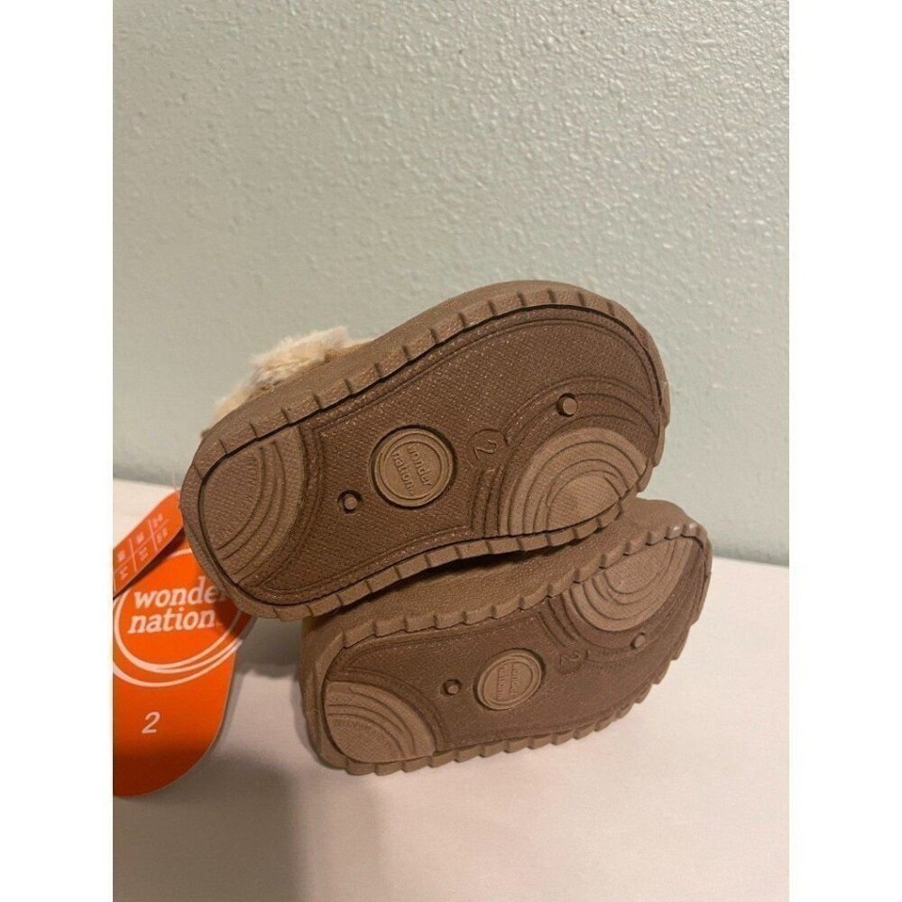 Wonder Nation Baby Girl Faux Shearling Boot Size 2 New - Picture 4 of 7